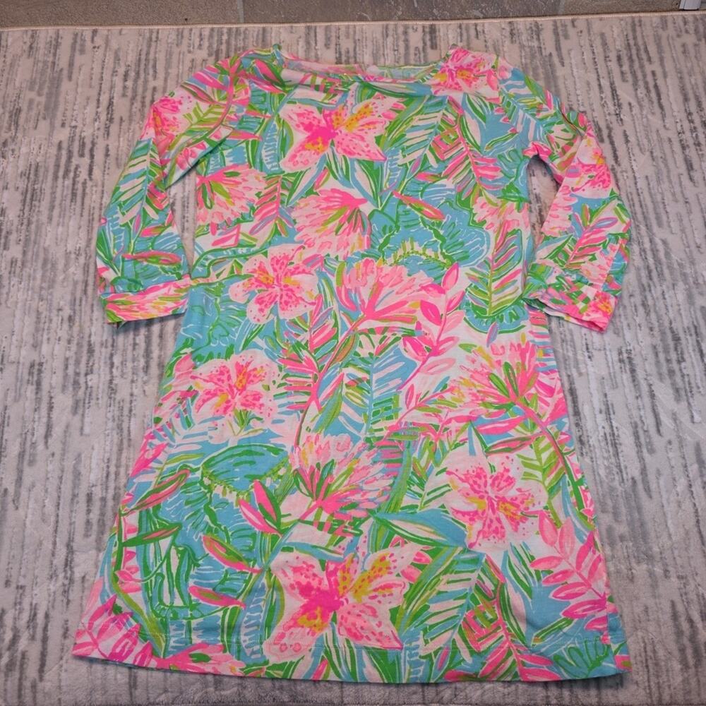 Lilly Pulitzer Girls Pop Up Lilly Of The Jungle Mini Marlowe Dress (12/14)
